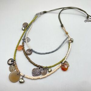 Silpada Multi-Stone Charm Necklace N2233